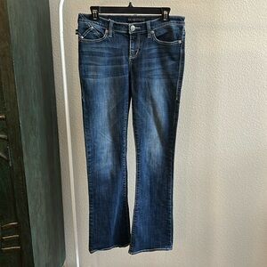 Rock & Republic Sz 8 Flared Bedazzeled Jeans Vintage